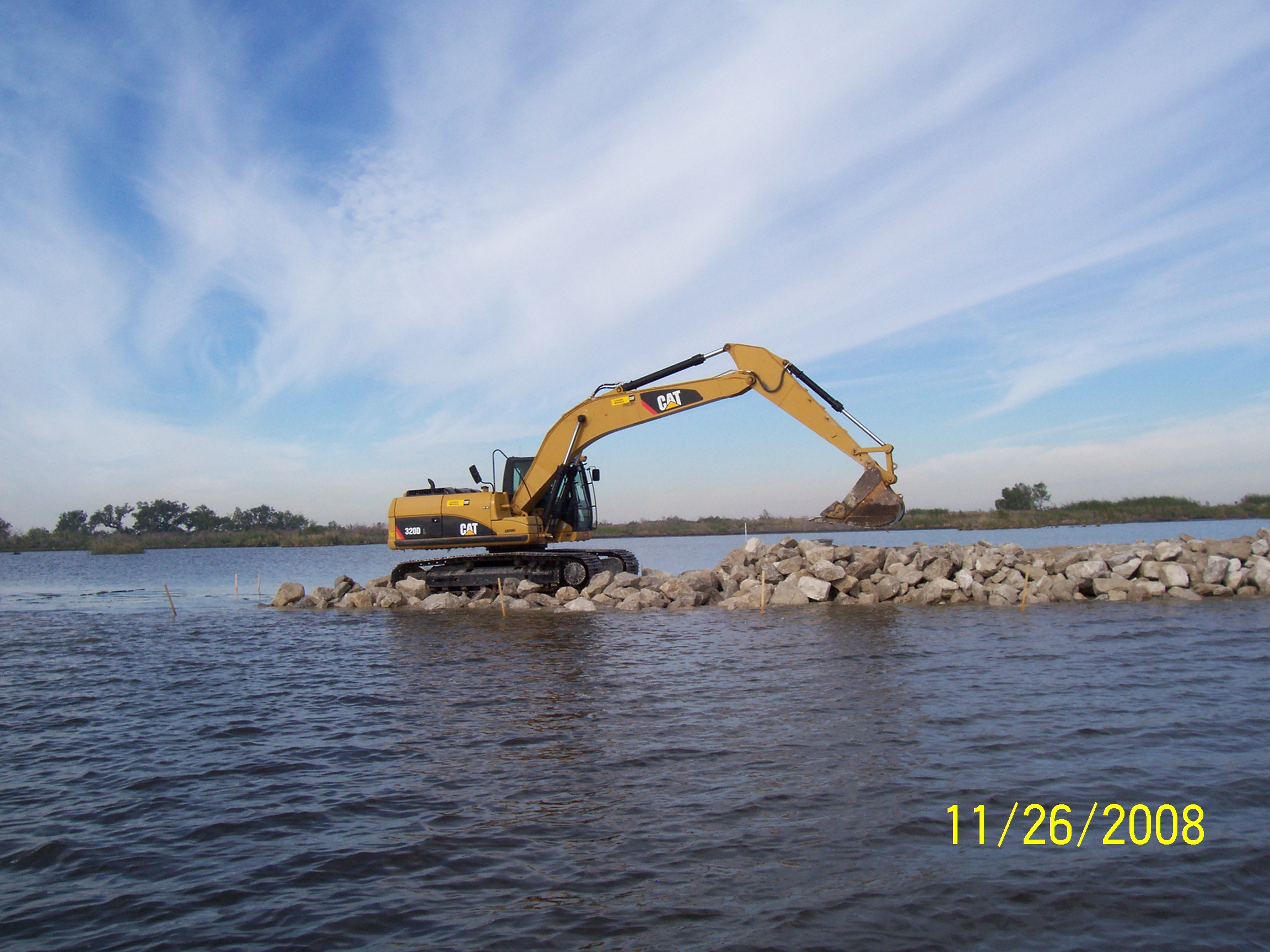 Lake Salvador shoreline protection projects